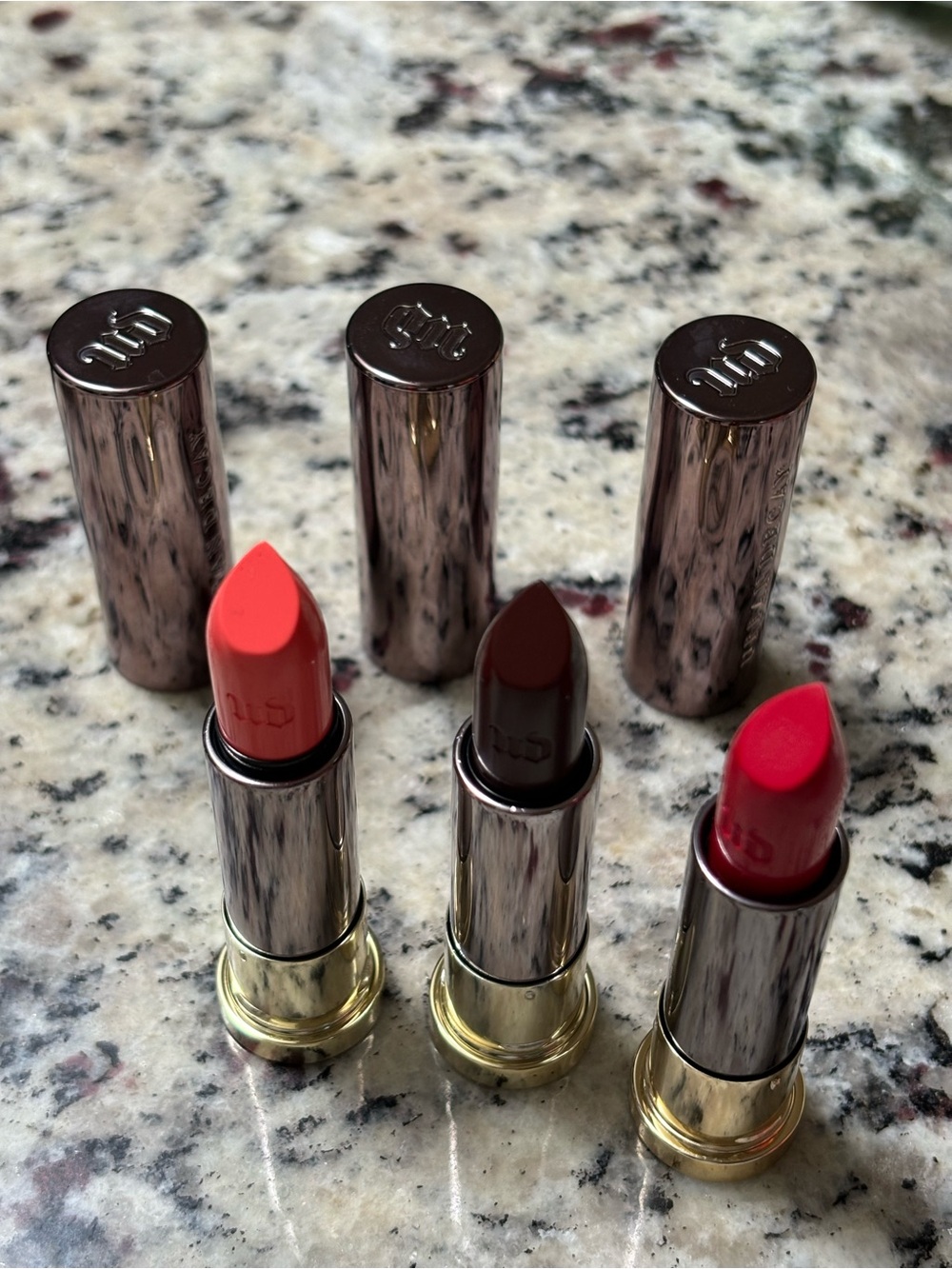 ✨New 3 Pc✨Urban Decay Trio Lipstick Set — Snitch, Disturbed, 714 - Picture 2 of 10